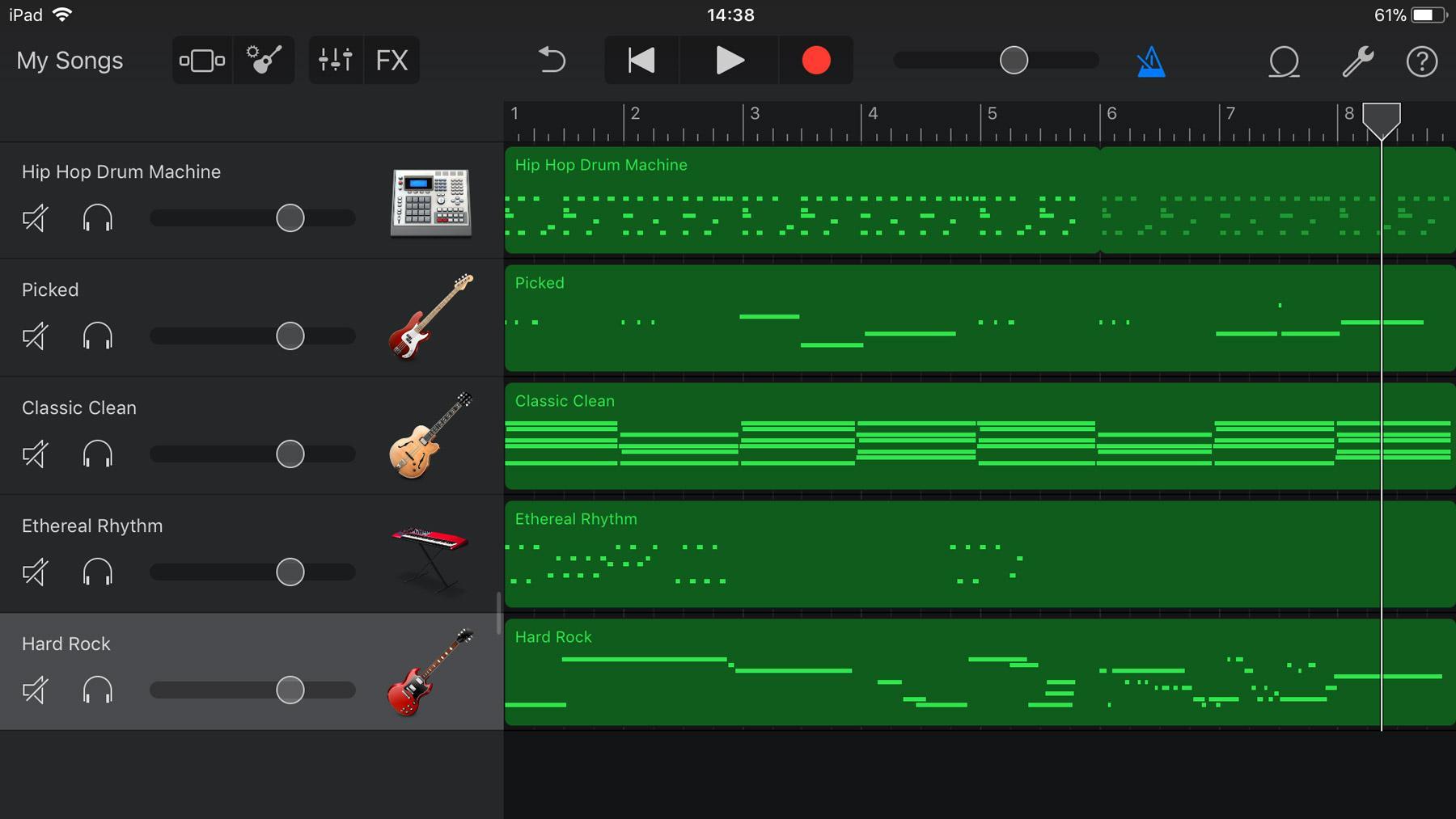 Garageband tracks